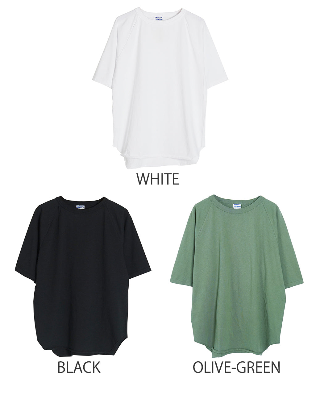 【SALE!30%OFF】WALLA WALLA SPORT ワラワラスポーツ 1/2 SLEEVE LOOSE BASEBALL TEE クルーネック ベースボール 半袖 Tシャツ 1/2 ラグランスリーブ 030225-SR