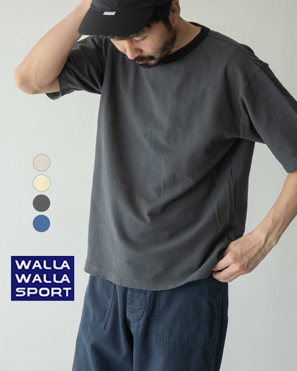 【SALE!30%OFF】WALLA WALLA SPORT ワラワラスポーツ 半袖Tシャツ リッジ ルーズ ティー RIDGE LOOSE TEE 040066-SR