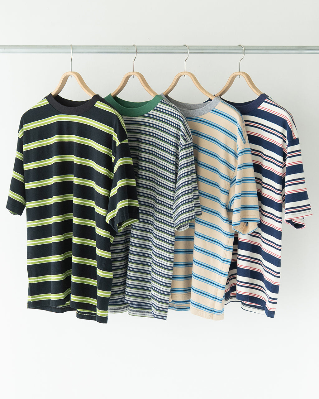 【SALE!30%OFF】WALLA WALLA SPORT ワラワラスポーツ 半袖 ストライプTシャツ S/S STRIPE TEE カットソー ショートスリーブ クルーネック 040064 レトロ ボーダー レイヤード