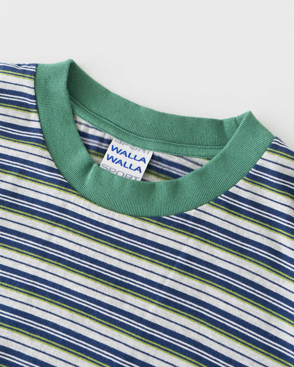 【SALE!30%OFF】WALLA WALLA SPORT ワラワラスポーツ 半袖 ストライプTシャツ S/S STRIPE TEE カットソー ショートスリーブ クルーネック 040064 レトロ ボーダー レイヤード