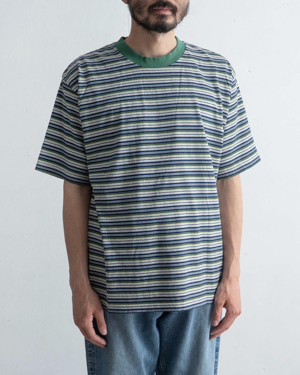 【SALE!30%OFF】WALLA WALLA SPORT ワラワラスポーツ 半袖 ストライプTシャツ S/S STRIPE TEE カットソー ショートスリーブ クルーネック 040064 レトロ ボーダー レイヤード