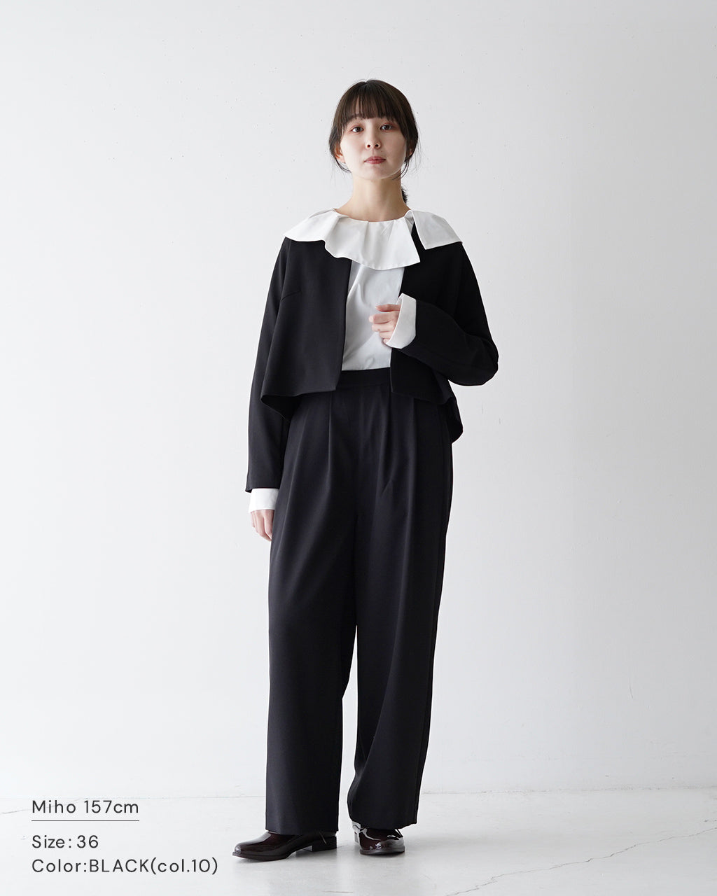WHYTO. ホワイト イージー ワイド パンツ Easy Wide Pants WHT23FPT4036【送料無料】