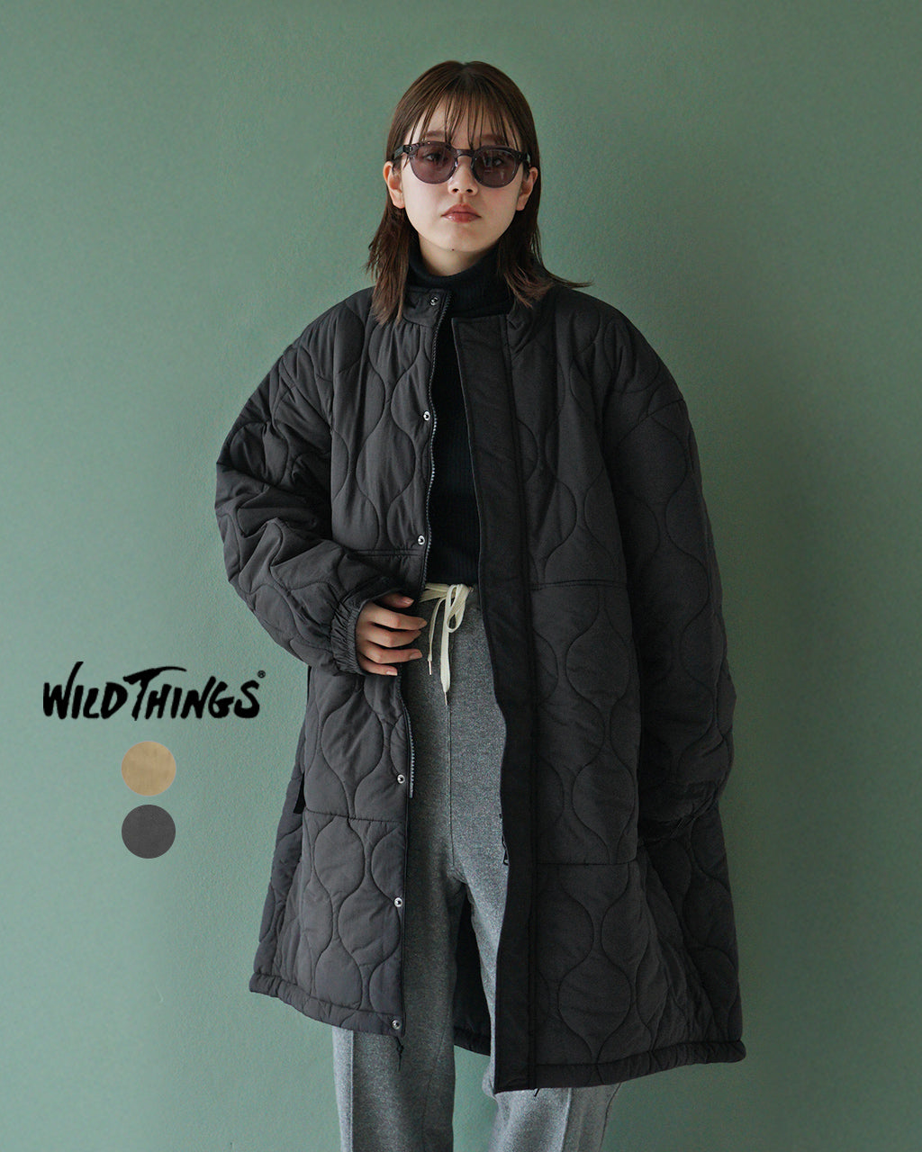 WILD THINGS ワイルドシングス キルティングパーカー ジャケット QUILTING MONSTER PARKA WTL24104S