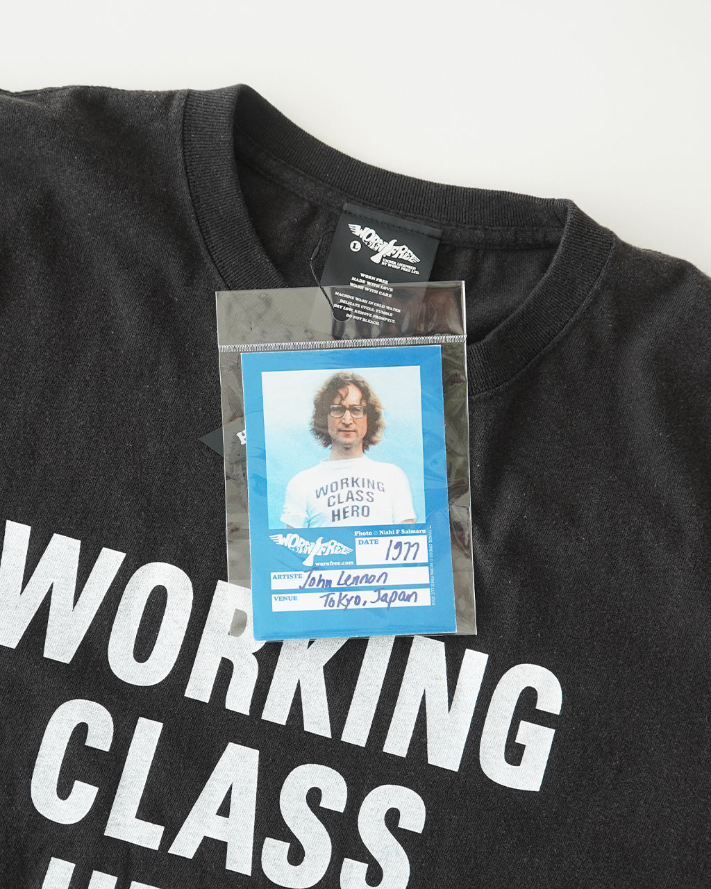 【SALE!30%OFF】WORN FREE ウォーンフリー 半袖Tシャツ WORKING CLASS HERO YOU ARE HERE ジョンレノン ビートルズ WFR-VTG-000001 WFR-VTG-000003
