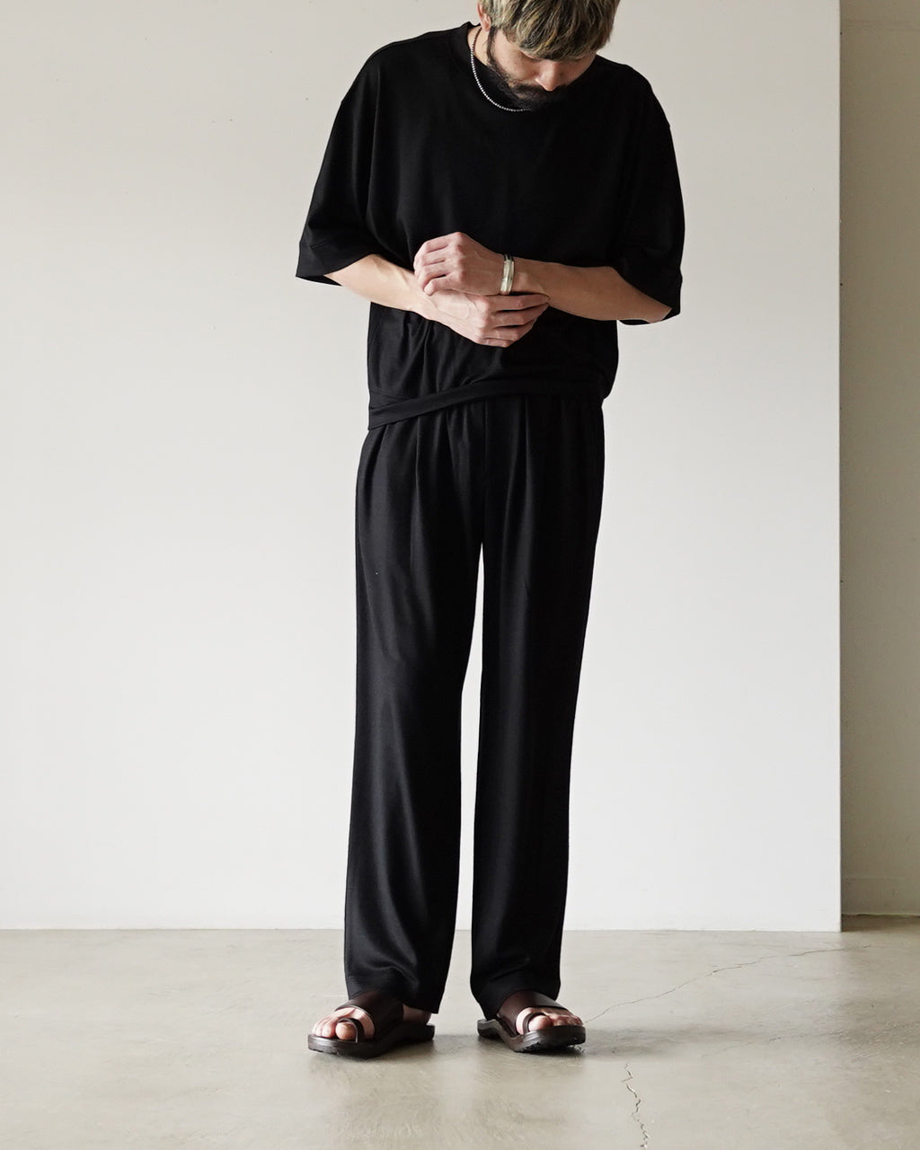 Wide tapered Pants wj501-mcs13