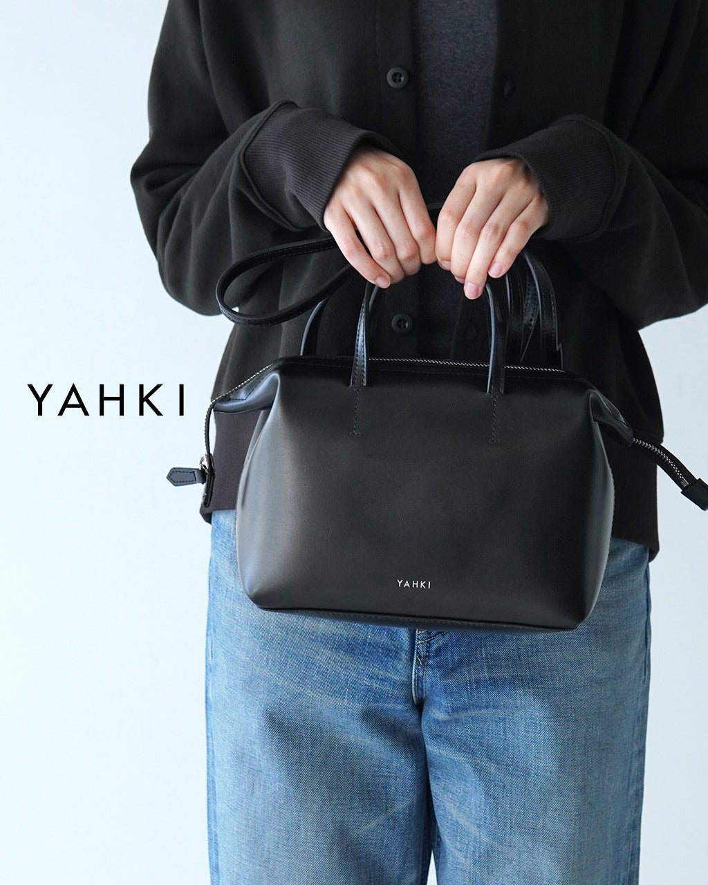 YAHKI ヤーキ ボストン型 ショルダーバッグ SHOULDER BAG ハンドバッグ 2way 斜め掛け 肩掛け YH-662【送料無料