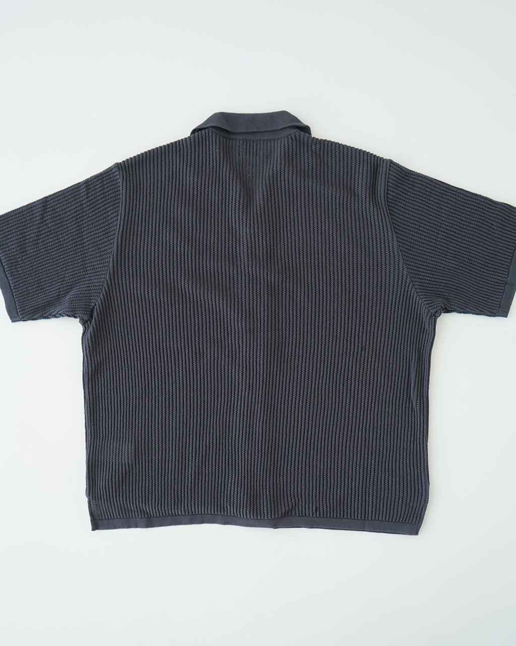 Yonetomi ヨネトミ 半袖ニット シャツ カーディガン コットン 透かし編み シースルー COTTON SUKASHI KNIT S/T 95-252-032【送料無料】