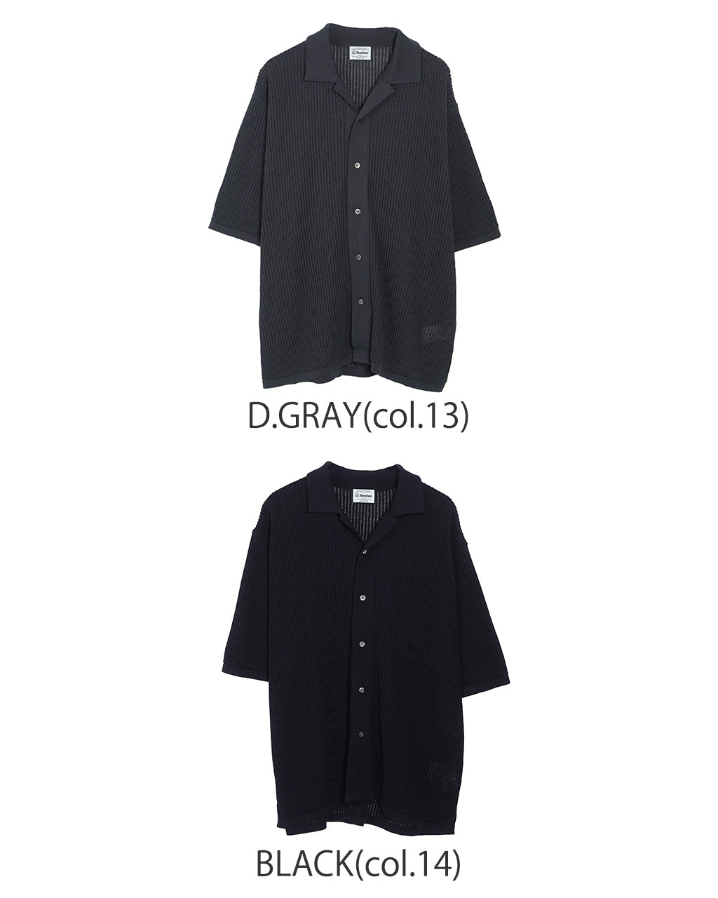 Yonetomi ヨネトミ 半袖ニット シャツ カーディガン コットン 透かし編み シースルー COTTON SUKASHI KNIT S/T 95-252-032【送料無料】