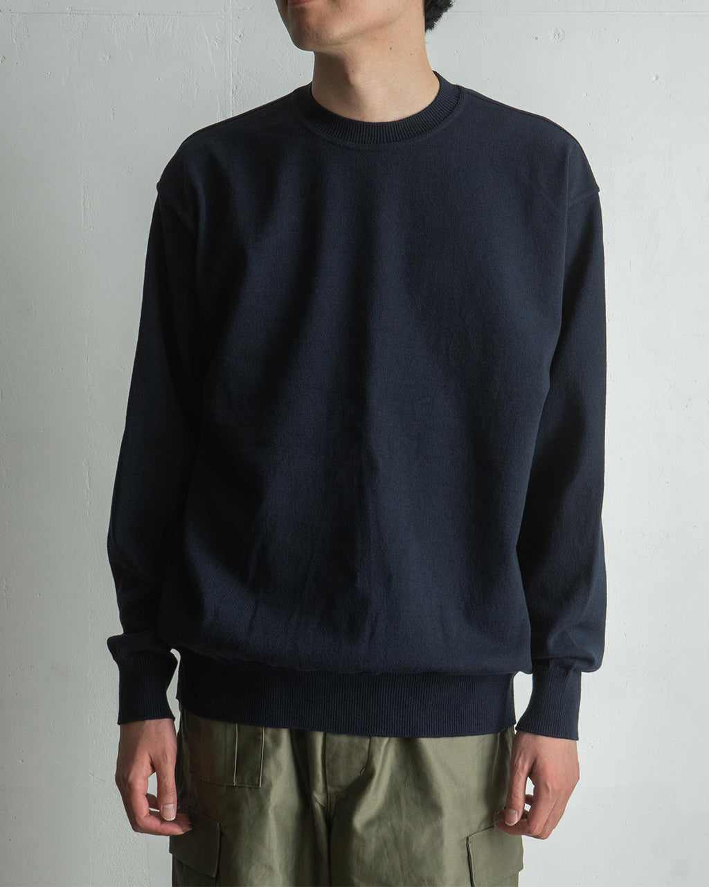 【アウトレット!30%OFF】Yonetomi ヨネトミ ウェーブコットンニット WAVE COTTON KNIT P/O (SOLID) プルオーバー セーター 95-252-010【送料無料】