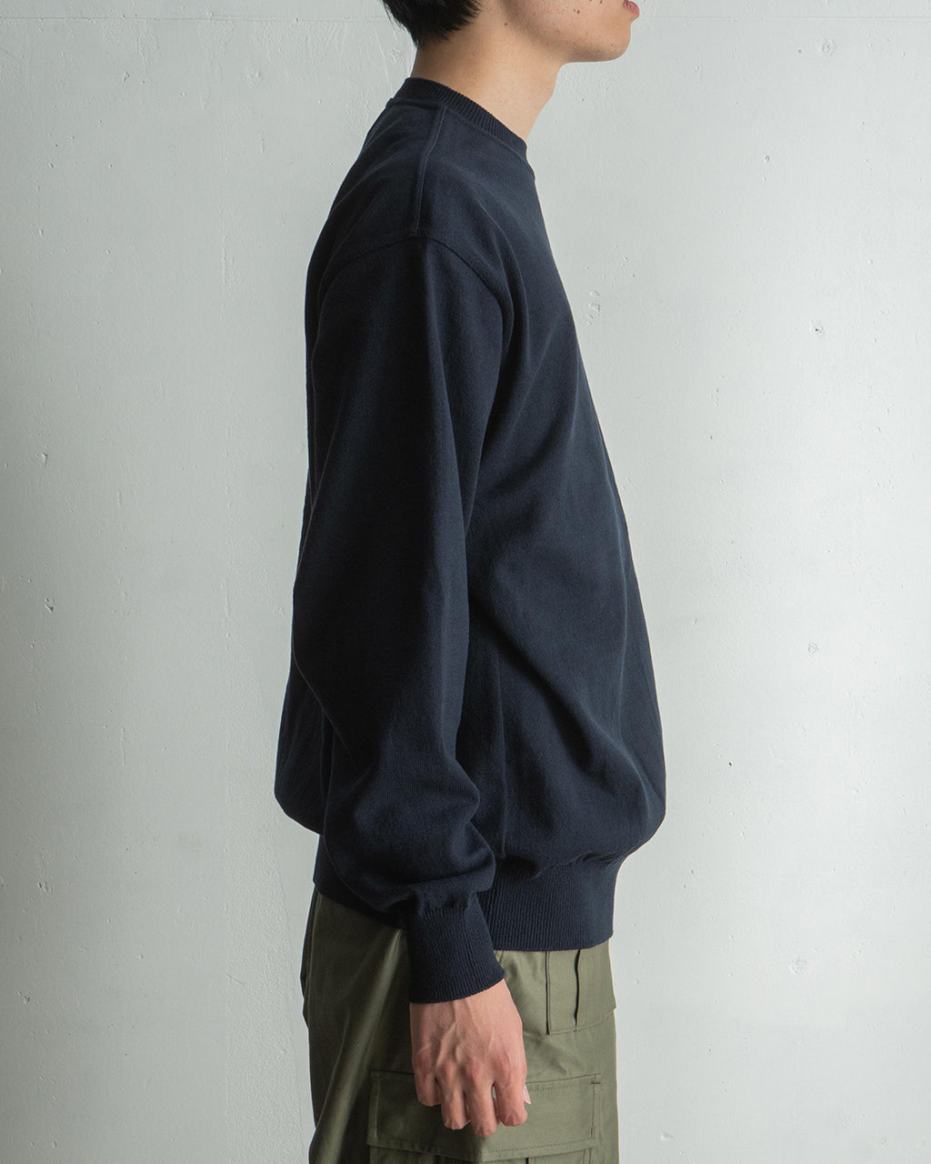 【アウトレット!30%OFF】Yonetomi ヨネトミ ウェーブコットンニット WAVE COTTON KNIT P/O (SOLID) プルオーバー セーター 95-252-010【送料無料】