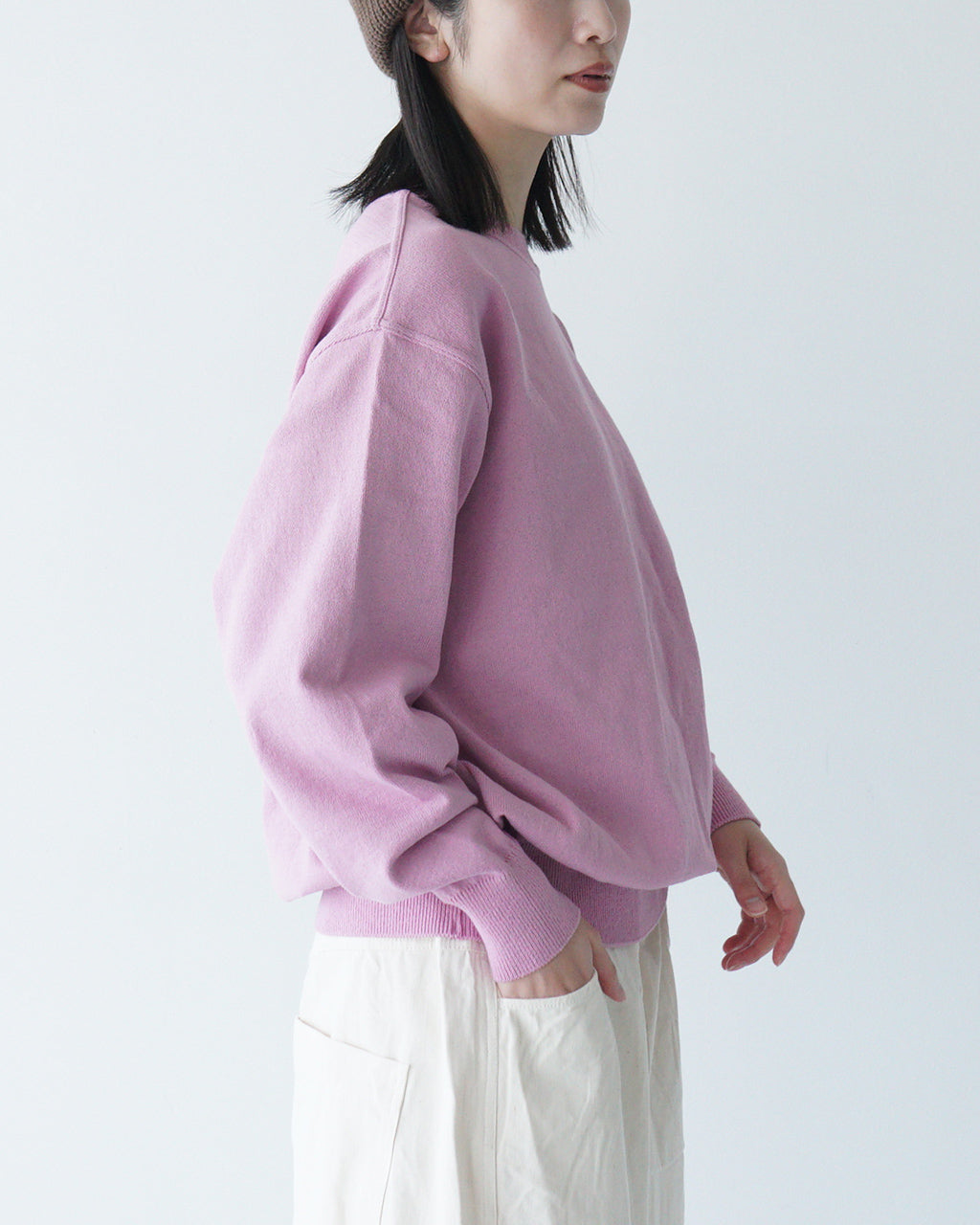 【アウトレット!30%OFF】Yonetomi ヨネトミ ウェーブコットンニット WAVE COTTON KNIT P/O (SOLID) プルオーバー セーター 95-252-010【送料無料】