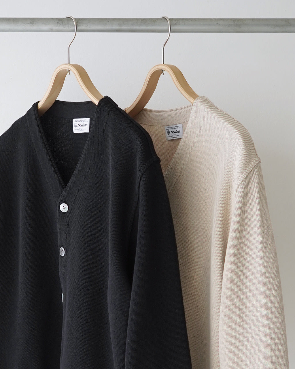 【SALE!30%OFF】Yonetomi NEW BASIC ギマコットン ニットカーディガン Vネック GIMA COTTON KNIT CARDIGAN 95-252-019