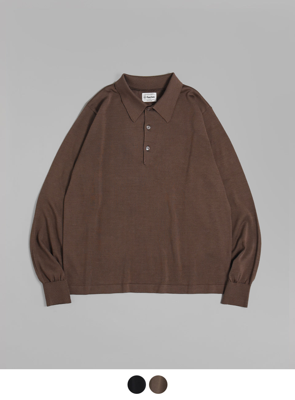 【SALE!30%OFF】ヨネトミ シルク ニット プルオーバー SILK KNIT P/L ポロ 95-244-008