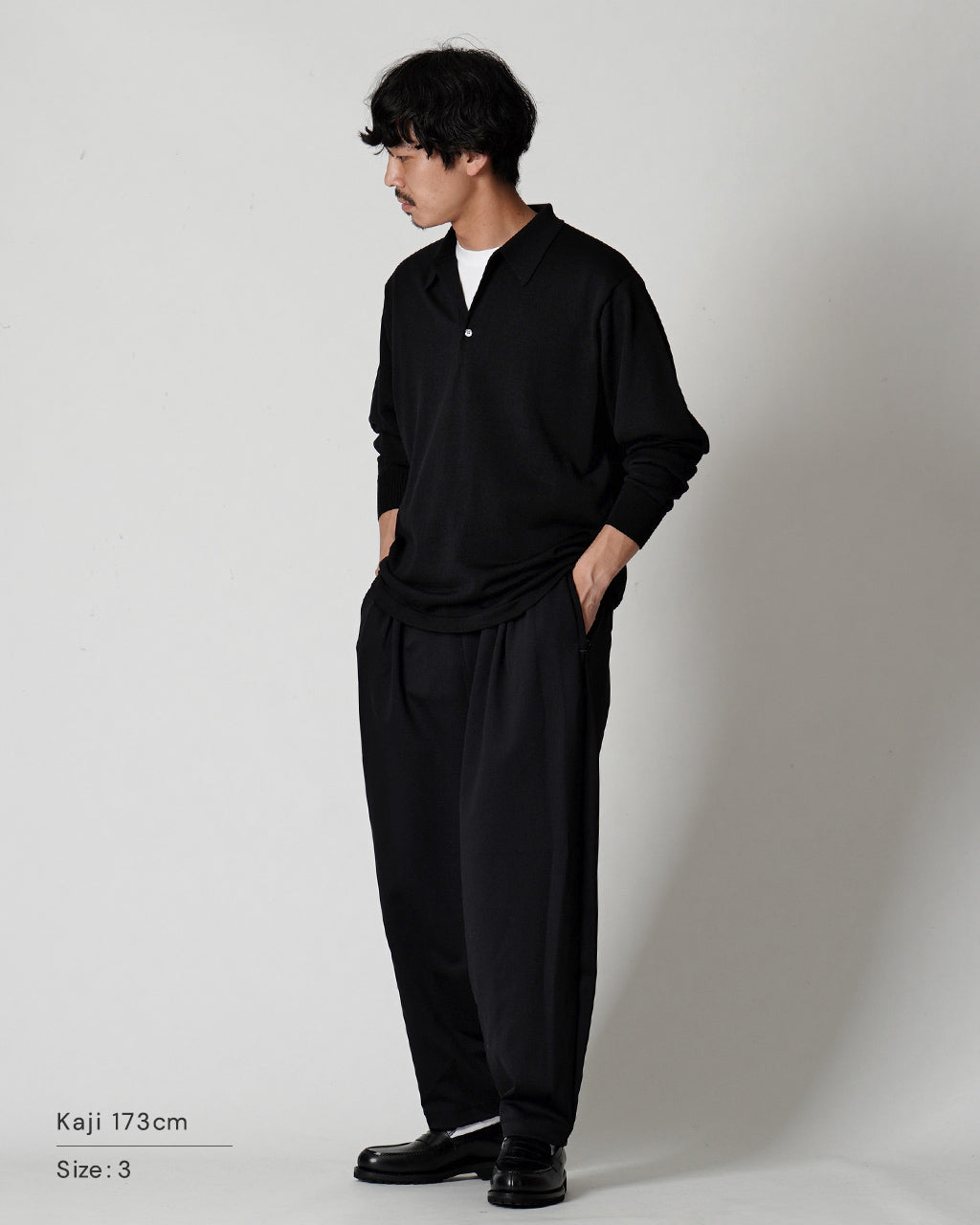 【SALE!30%OFF】ヨネトミ シルク ニット プルオーバー SILK KNIT P/L ポロ 95-244-008