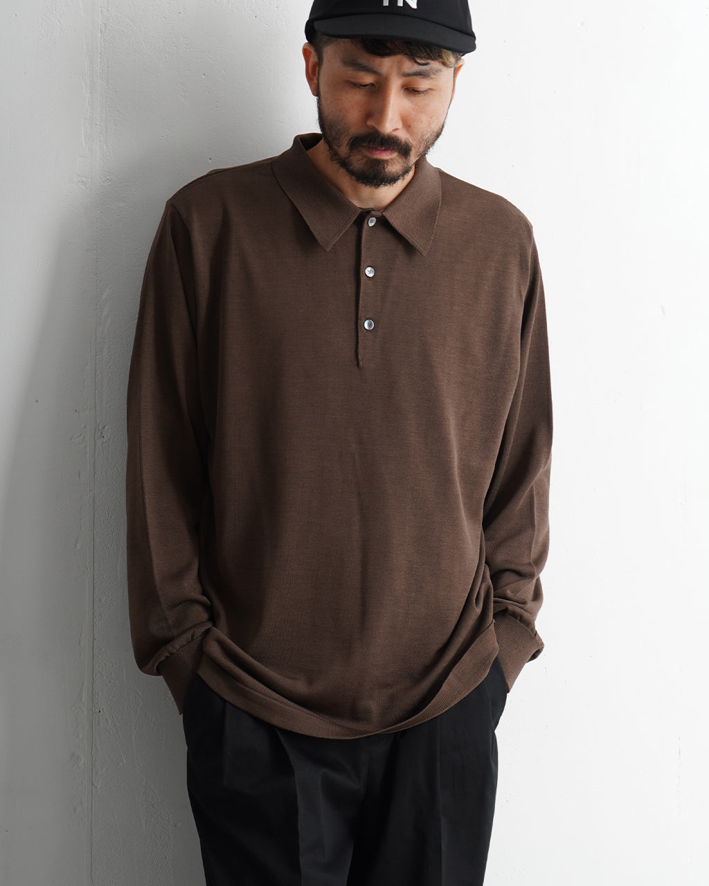 【SALE!30%OFF】ヨネトミ シルク ニット プルオーバー SILK KNIT P/L ポロ 95-244-008
