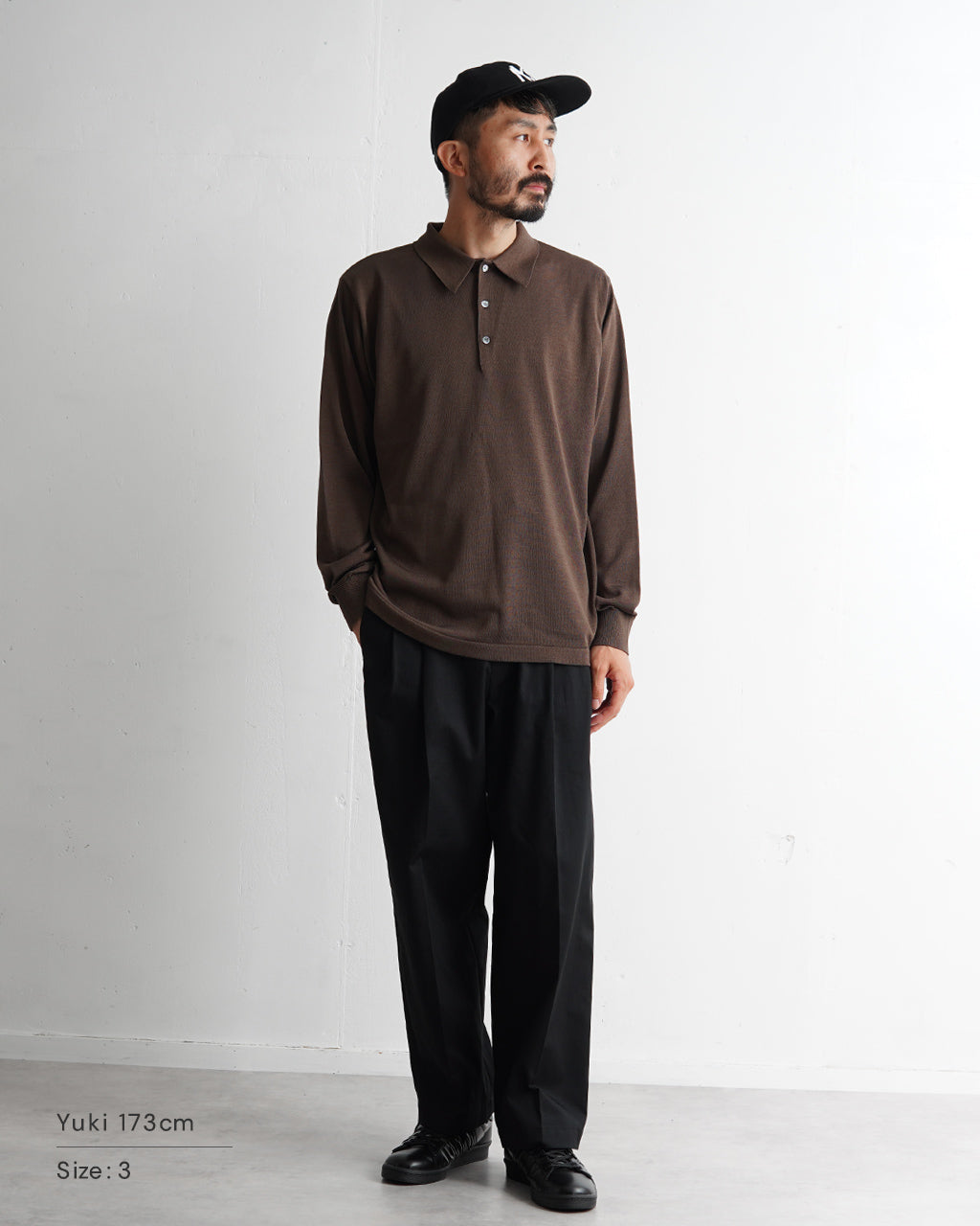 【SALE!30%OFF】ヨネトミ シルク ニット プルオーバー SILK KNIT P/L ポロ 95-244-008