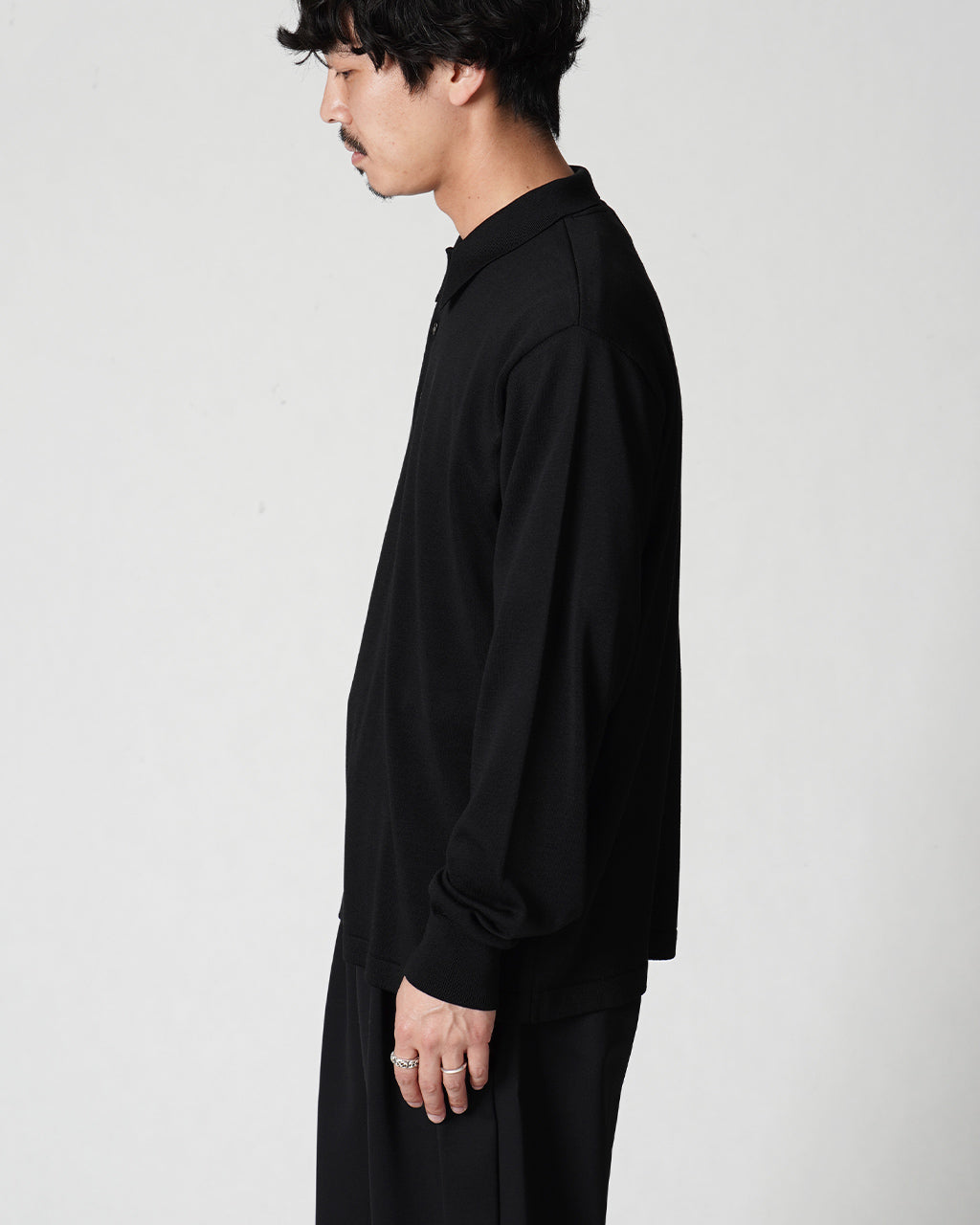 【SALE!30%OFF】ヨネトミ シルク ニット プルオーバー SILK KNIT P/L ポロ 95-244-008
