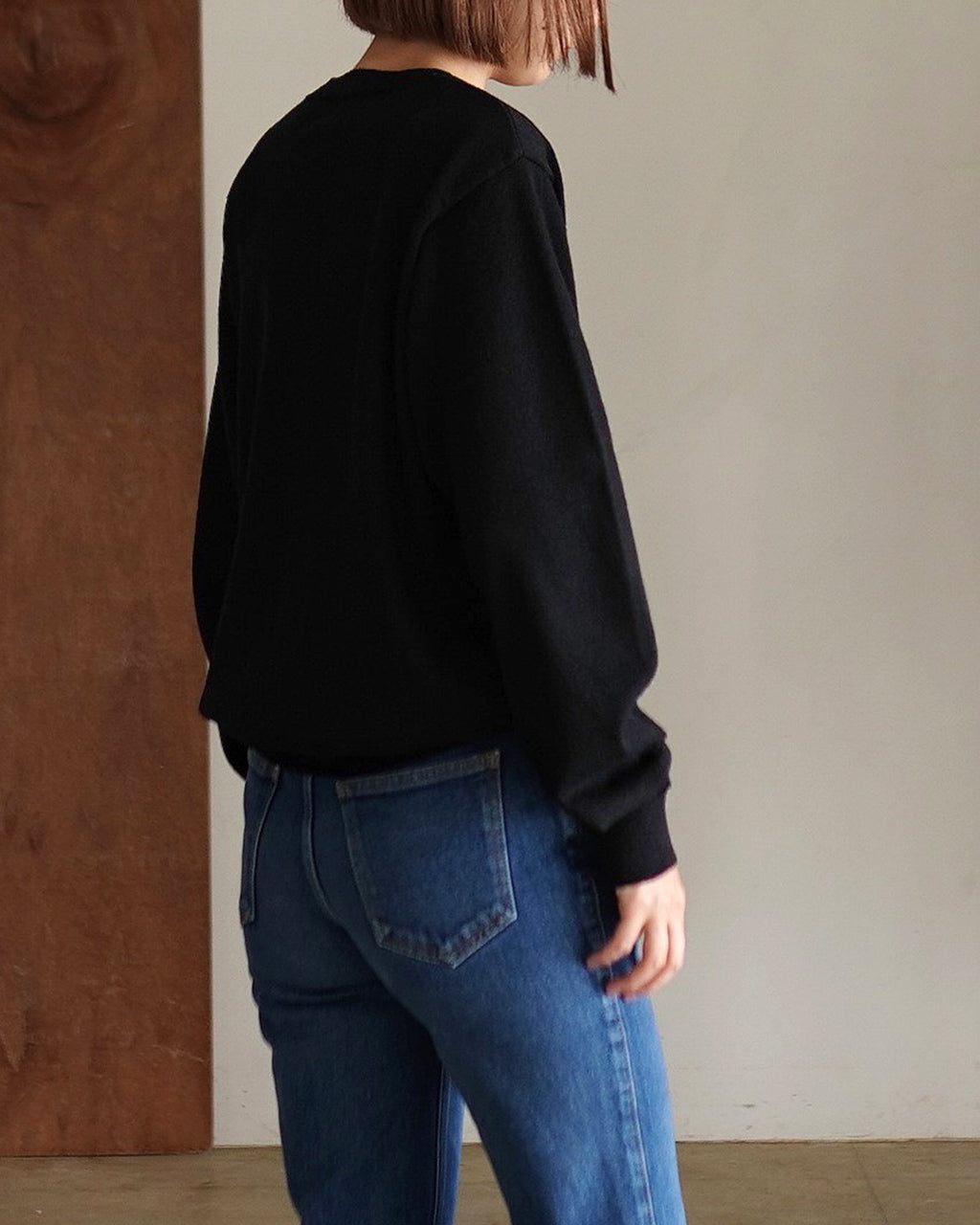 HIGH TWIST WOOL KNIT PULLOVER 95-254-010