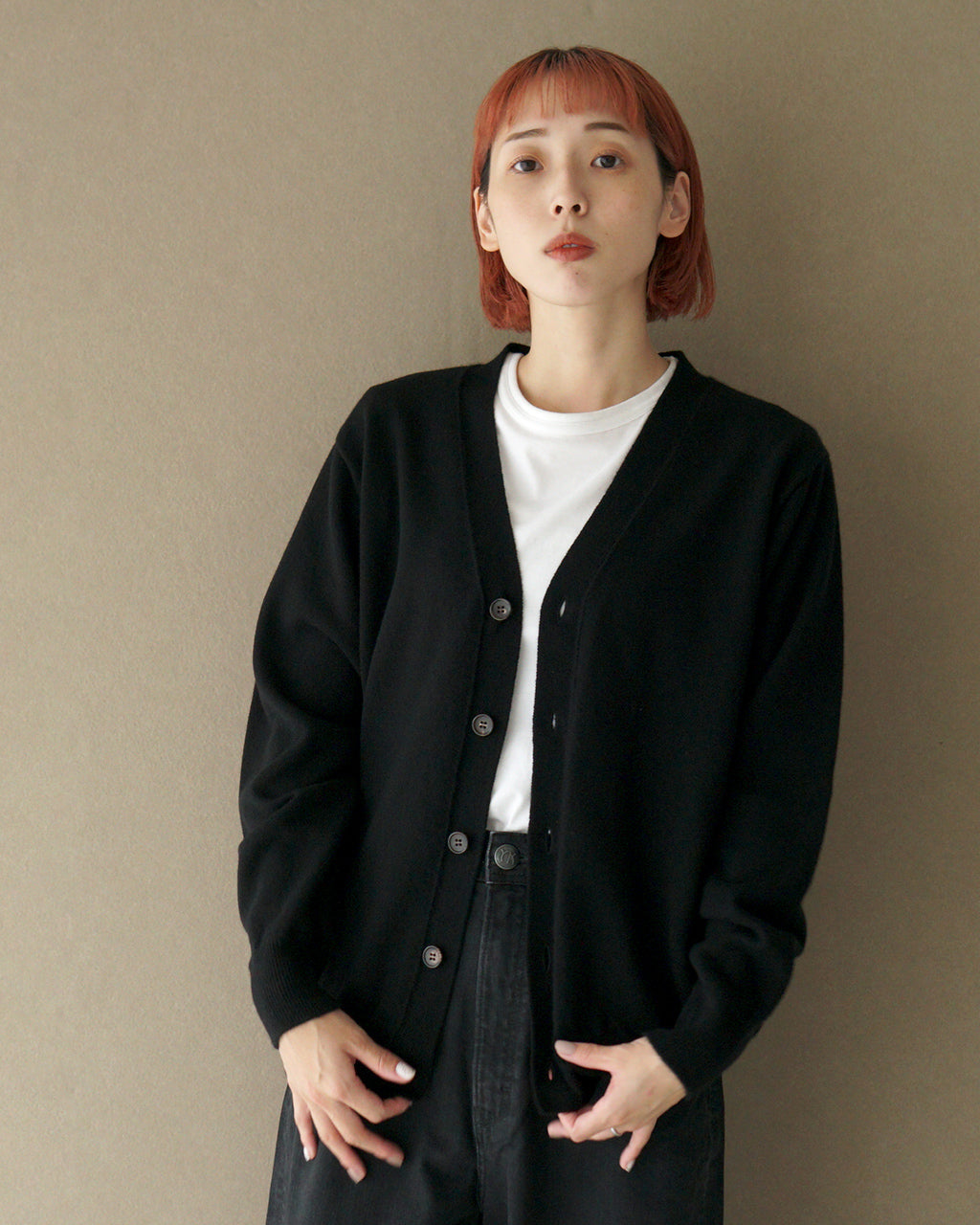 Yonetomi NEW BASIC CASHMERE KNIT C/D 95-244-023s