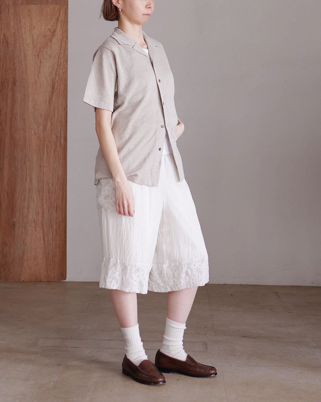 AMA LINEN KNIT SHIRT 95-262-019