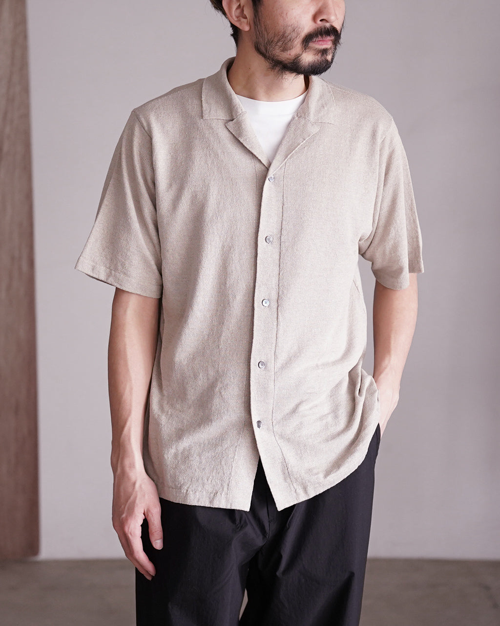 AMA LINEN KNIT SHIRT 95-262-019