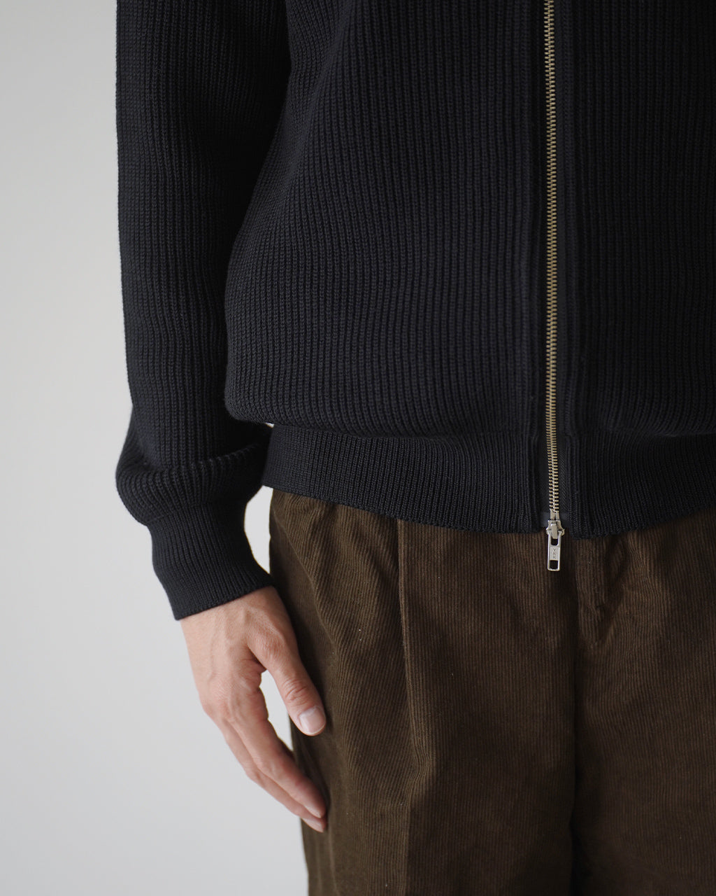 EX FINE WOOL RIB KNIT B/L 95-264-028