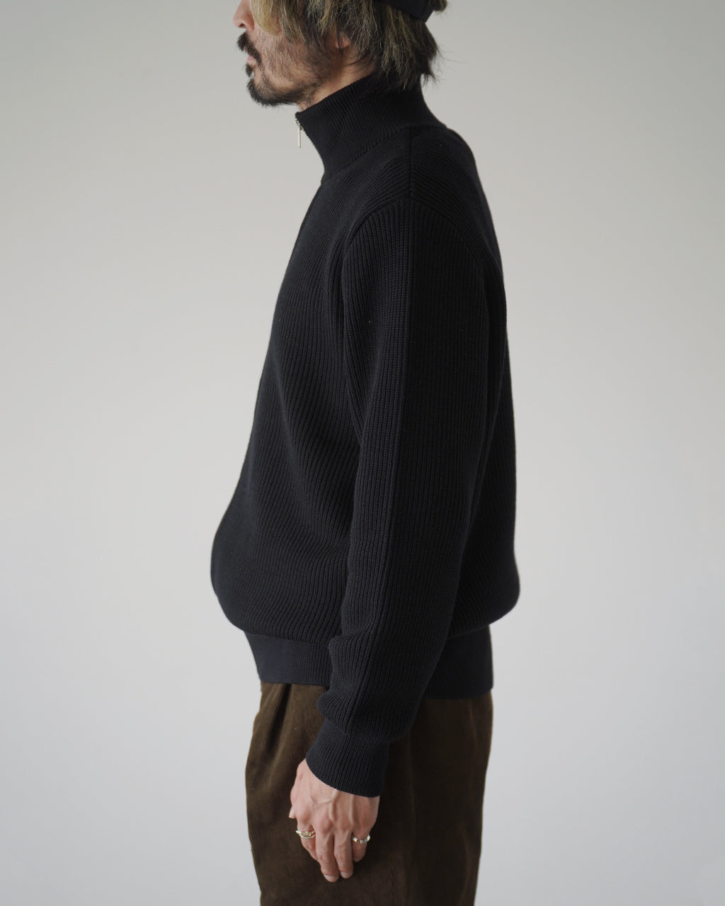 EX FINE WOOL RIB KNIT B/L 95-264-028