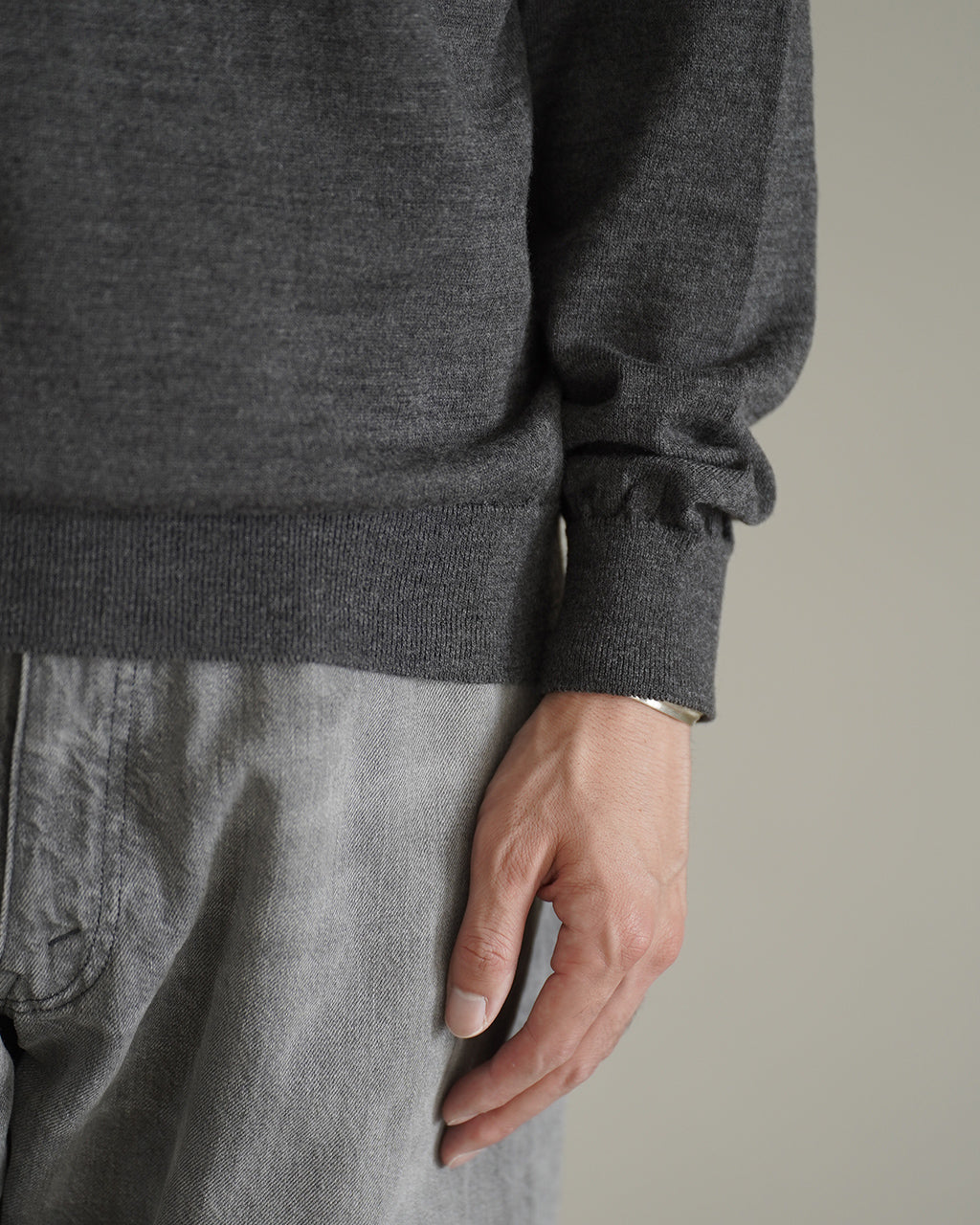 HIGH TWIST WOOL KNIT PULLOVER 95-264-005