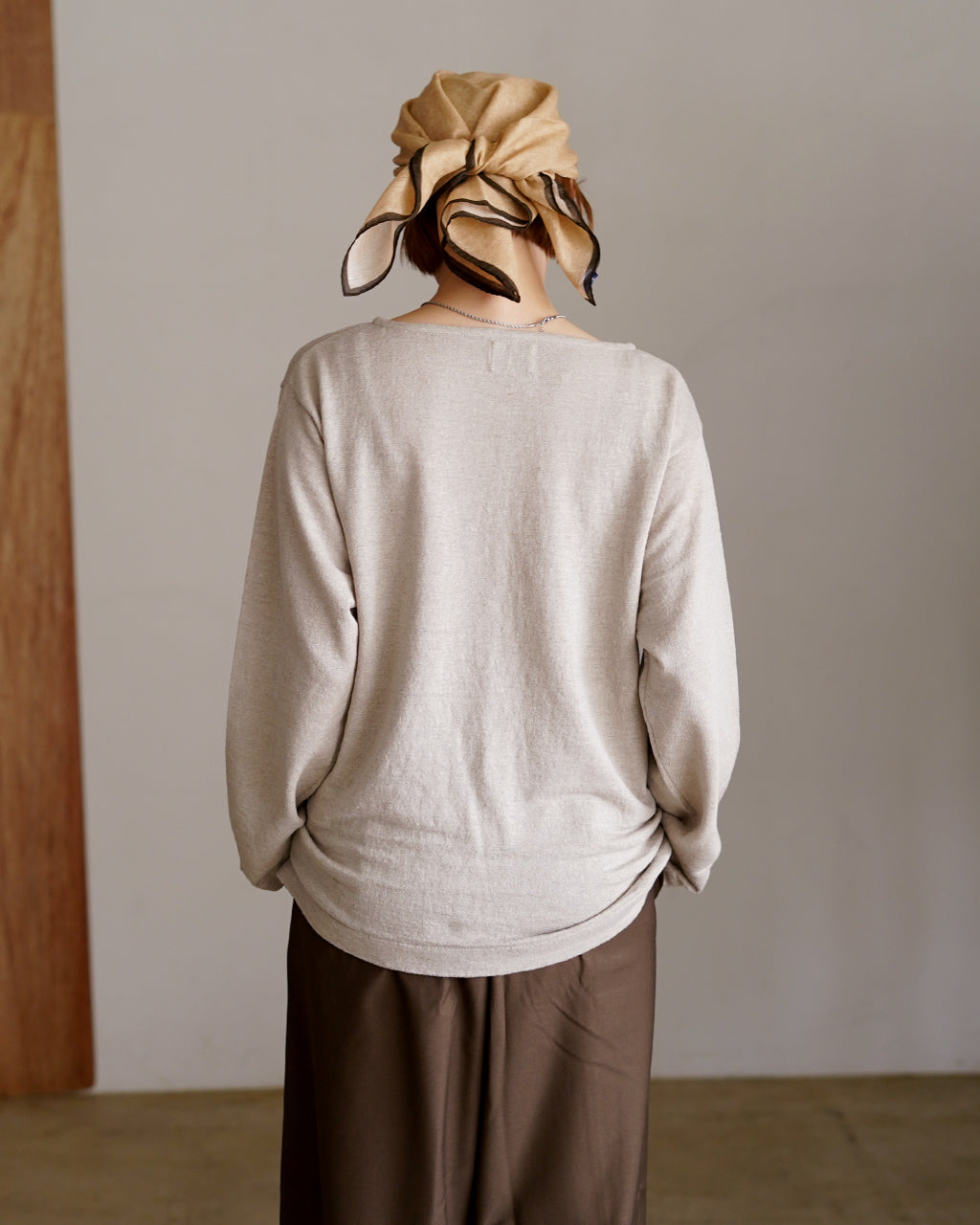 AMA LINEN BASQUE KNIT PULLOVER 95-262-018