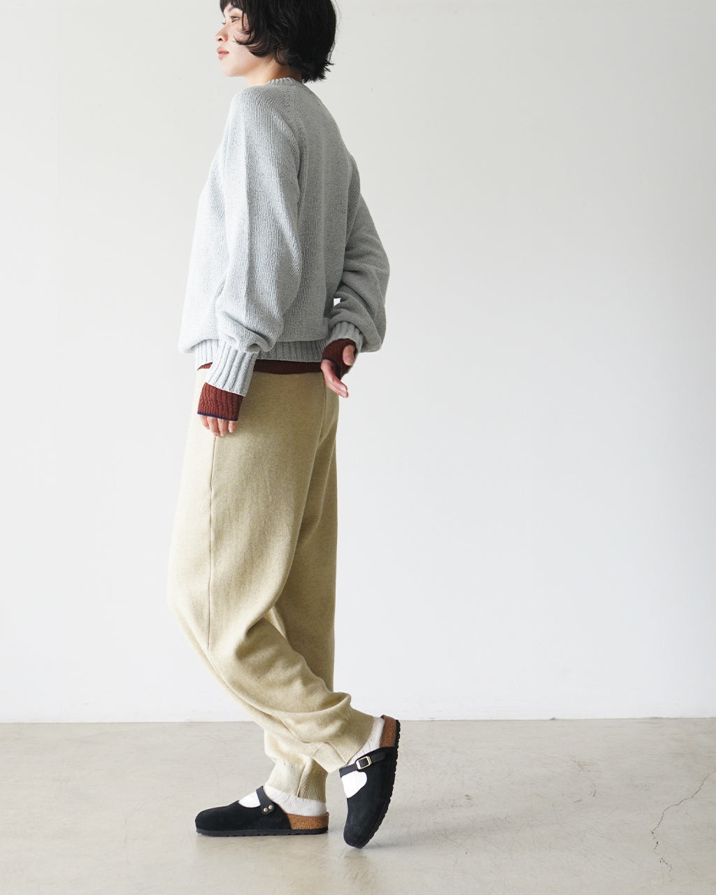 COTTON CASHMERE PANTS YL26-P004