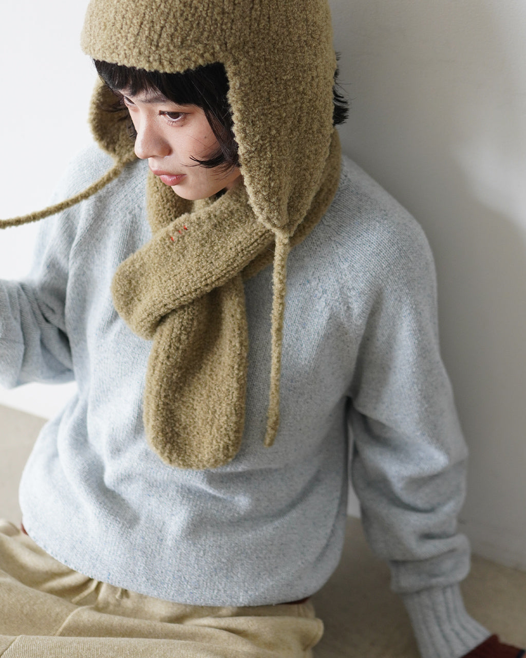 HAND KNIT MUFFLER YL26-A007