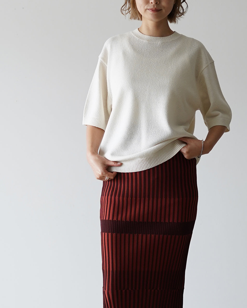 【先行予約】【2026年2月下旬頃入荷予定】SILK TEE KNIT YL26-K003