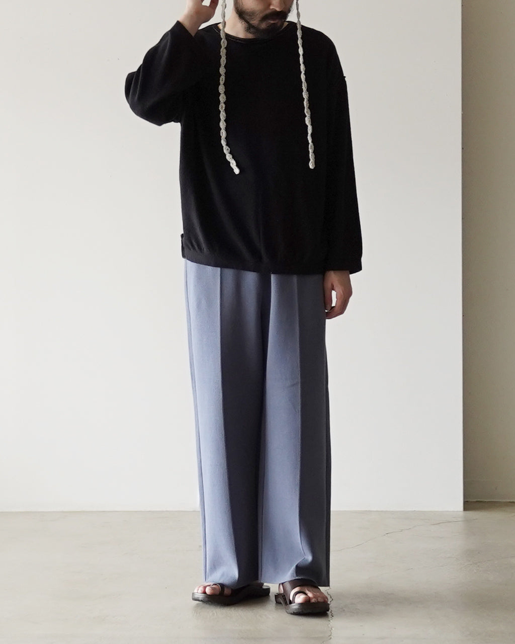 【先行予約】【2026年4月下旬頃入荷予定】KNIT WIDE PANTS YL26-P002