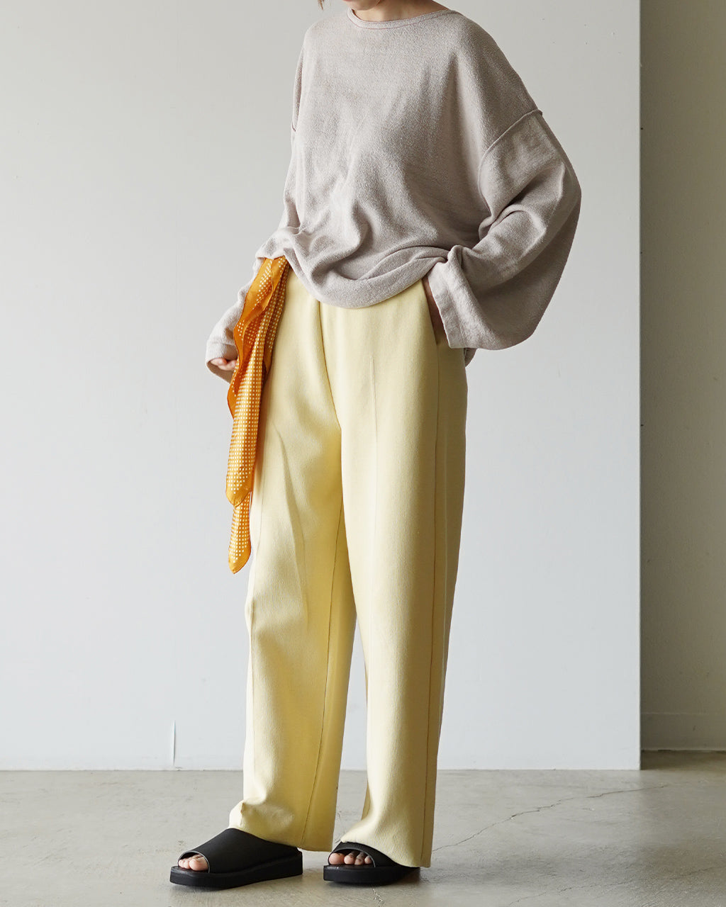 【先行予約】【2026年4月下旬頃入荷予定】KNIT WIDE PANTS YL26-P002