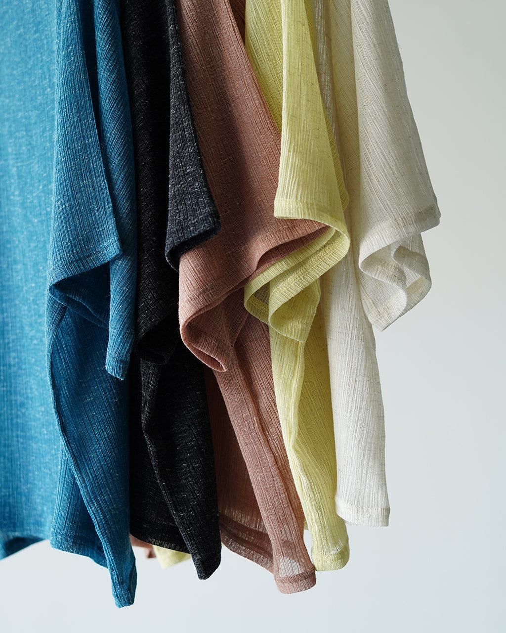 YULA ユラ リネンミックス ジャガード ビッグTシャツ レディース LINEN
