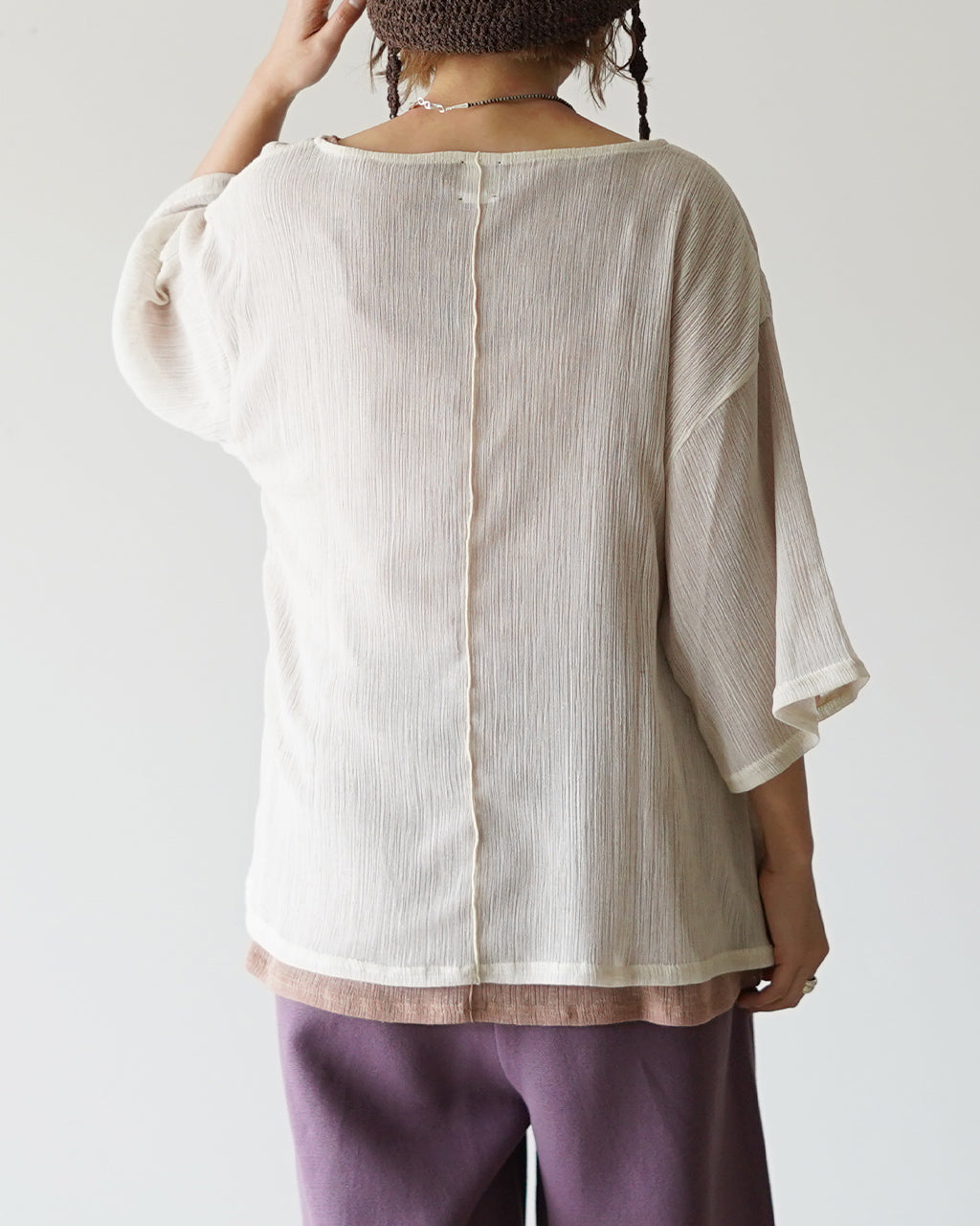 【先行予約】【2026年3月下旬頃入荷予定】LINEN MIX JACQUARD BIG-T YL26-T001