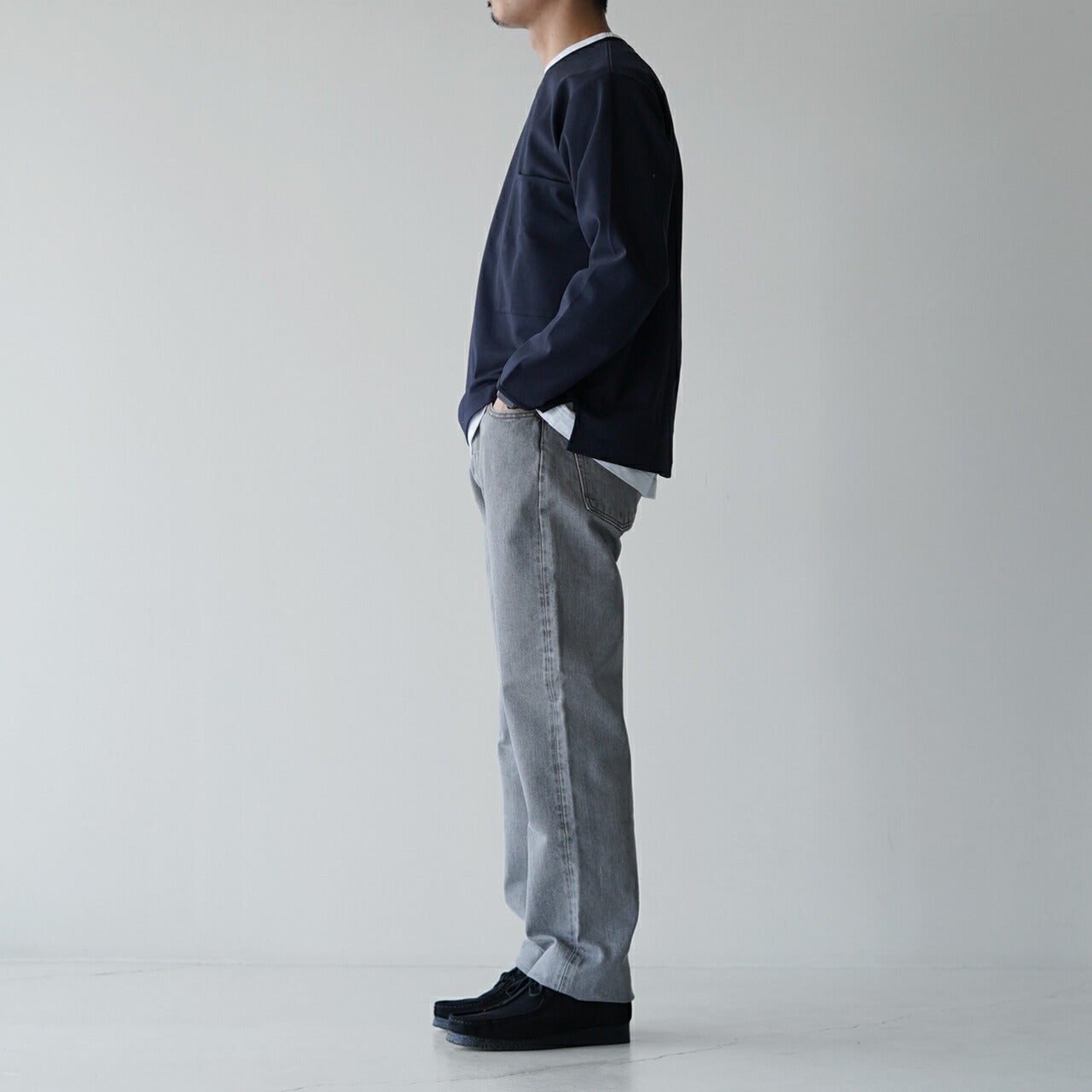 【SALE!40%OFF】デニム メンズ ストレート ライトグレー PTM-1STB-LGR 正規取扱店