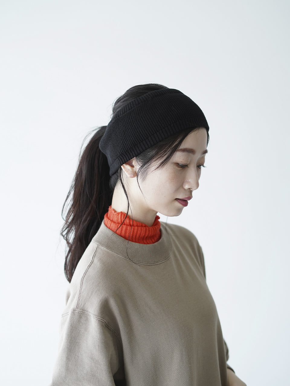 シルク リブ ヘアバンド & ネックウォーマー SILK RIB HEADBAND & NECKWARMER 21818