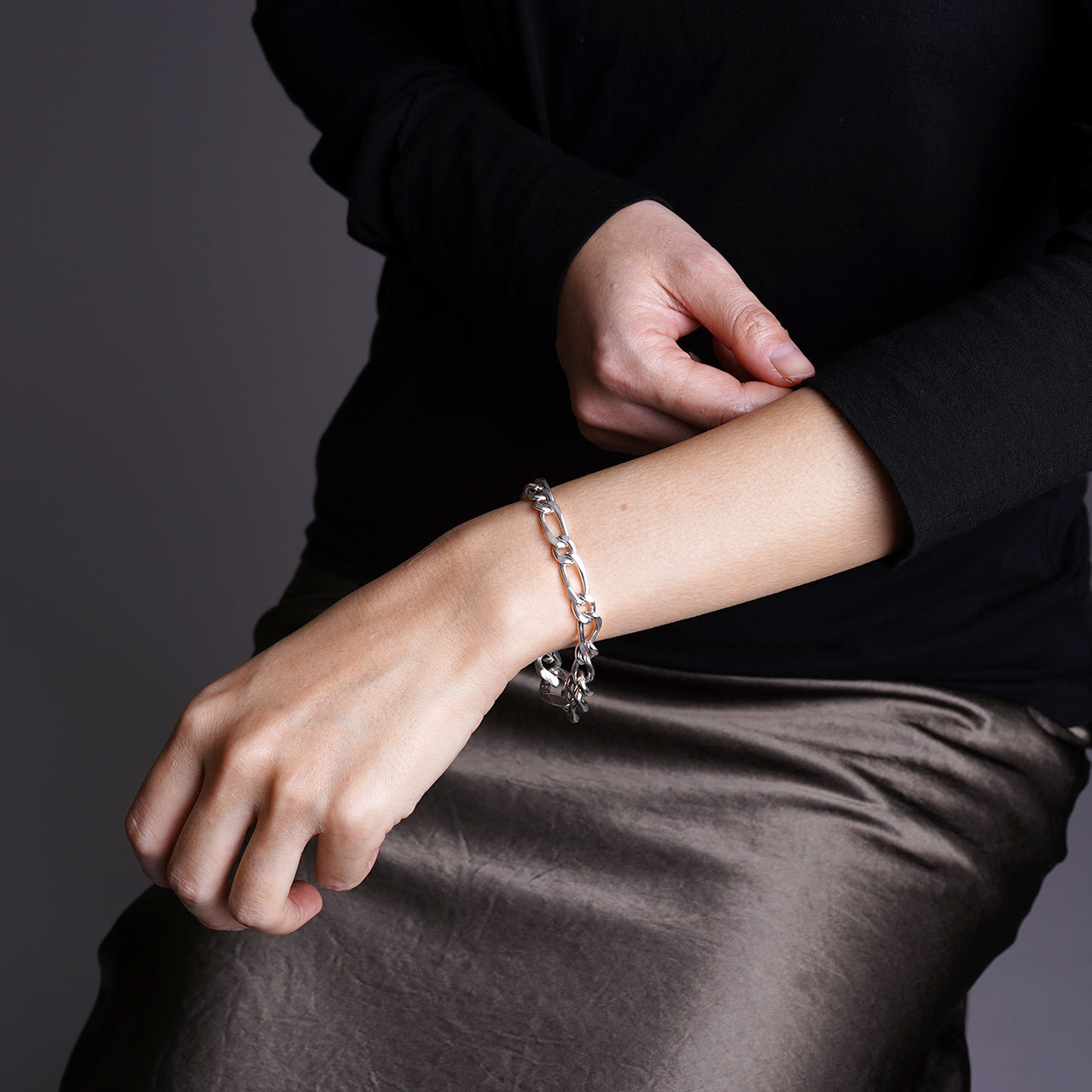 シームレス カーブ リンク ブレス SEAMLESS CURB LINK BRACE シルバー925 アクセサリー 21AW-SCB01 21AW-SCB02 21AW-SCB03