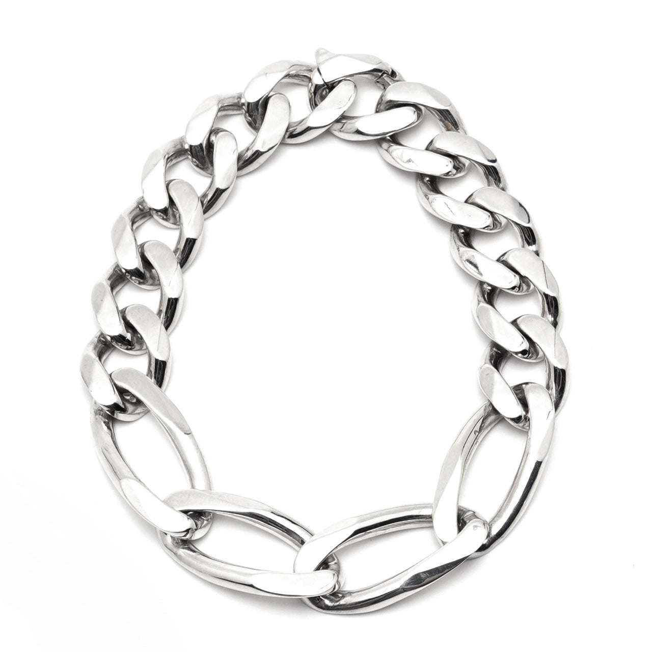 シームレス カーブ リンク ブレスレット SEAMLESS CURB LINK BRACE シルバー925 アクセサリー 21AW-SCB06