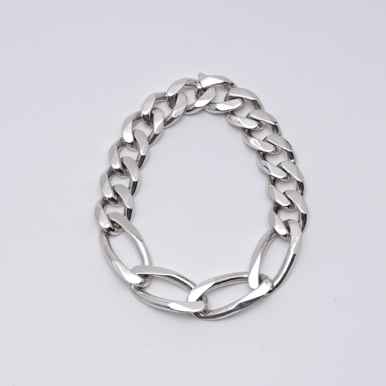 シームレス カーブ リンク ブレスレット SEAMLESS CURB LINK BRACE シルバー925 アクセサリー 21AW-SCB06