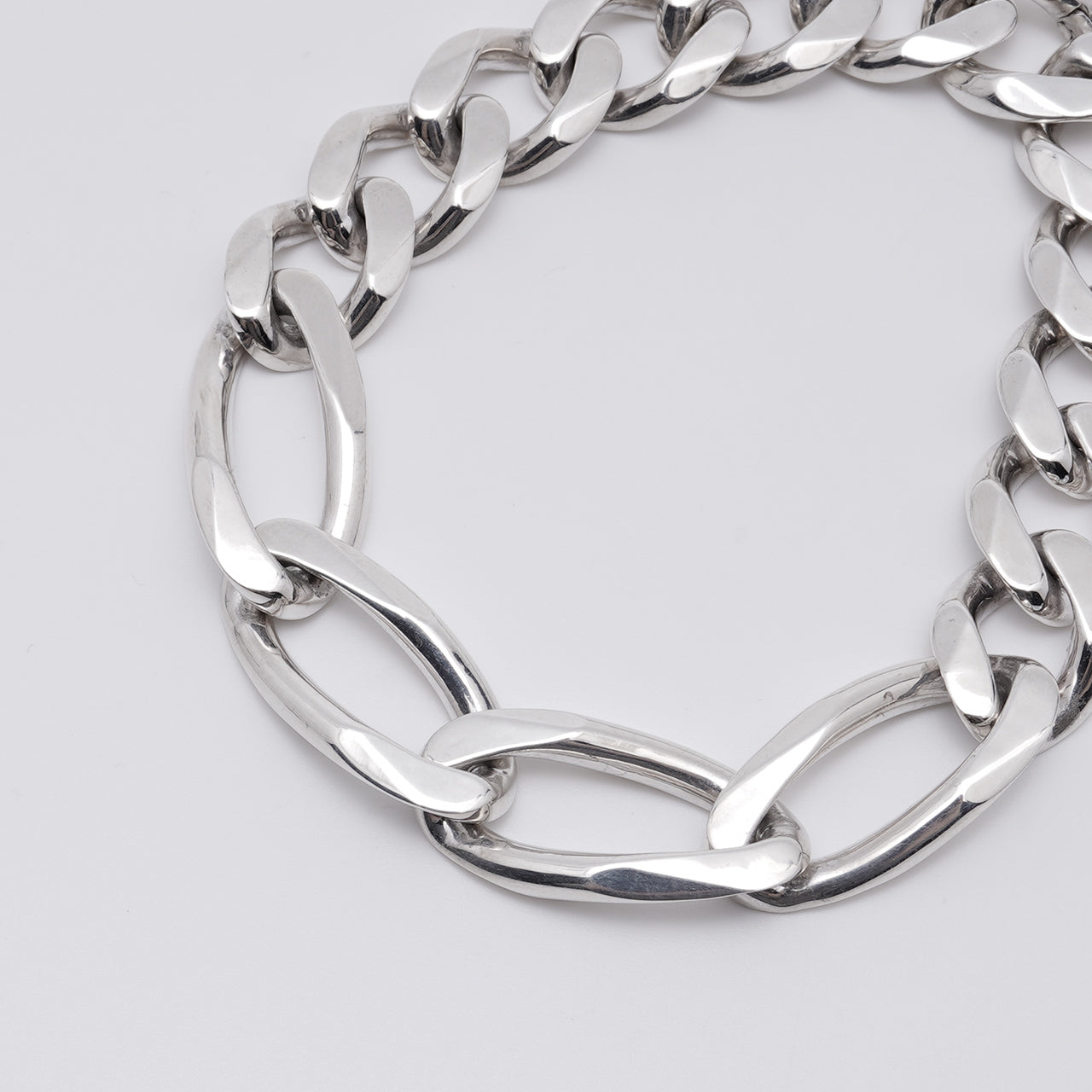 シームレス カーブ リンク ブレスレット SEAMLESS CURB LINK BRACE シルバー925 アクセサリー 21AW-SCB06