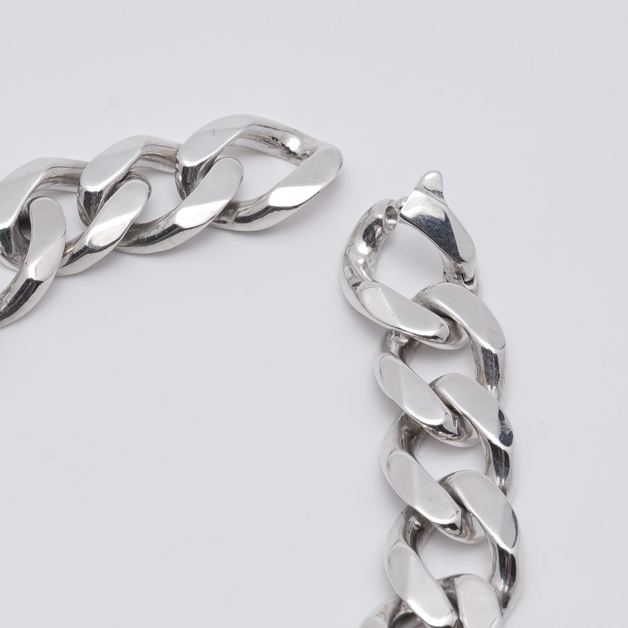 シームレス カーブ リンク ブレスレット SEAMLESS CURB LINK BRACE シルバー925 アクセサリー 21AW-SCB06