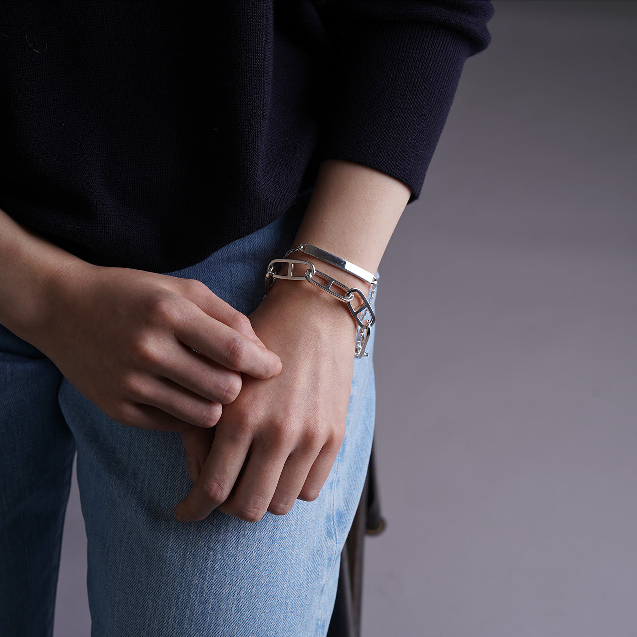 アンカー チェーン ブレスレット ANCHOR CHAIN BRACELET(MEDIUM)