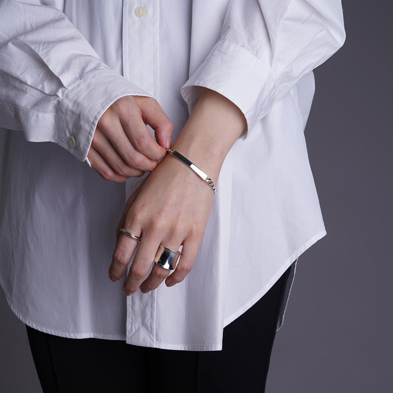 ブレスレット ID Braceret M シルバー925 アクセサリー 22AW022