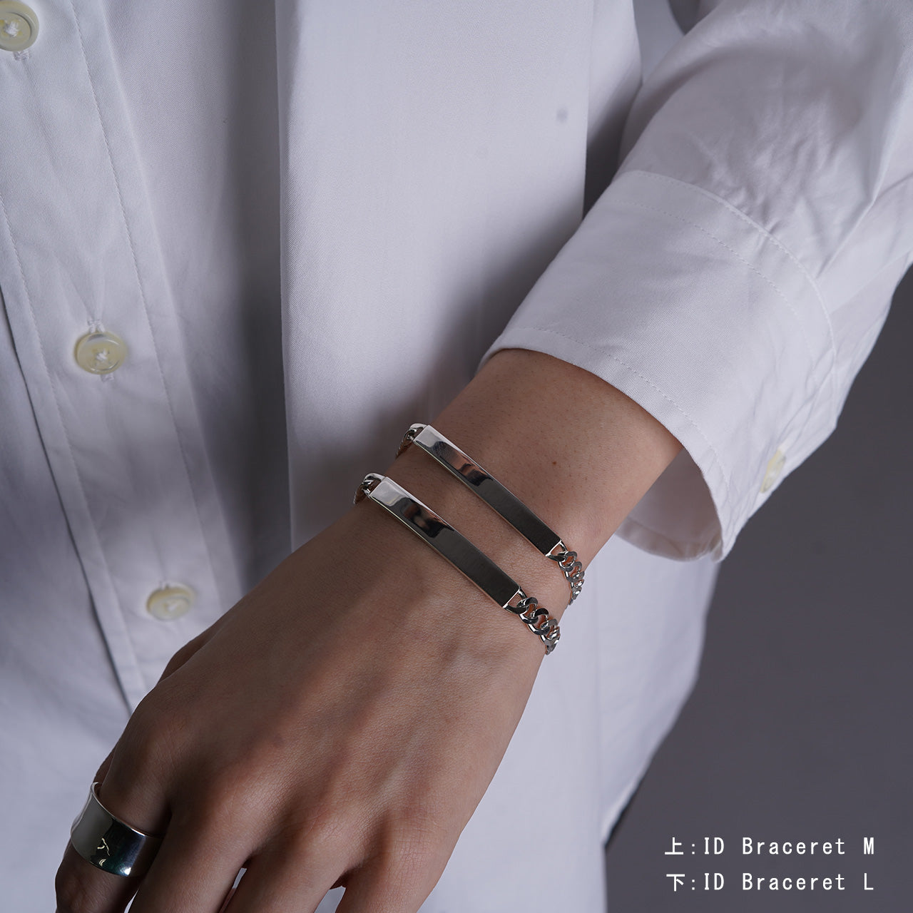 ブレスレット ID Braceret M シルバー925 アクセサリー 22AW022