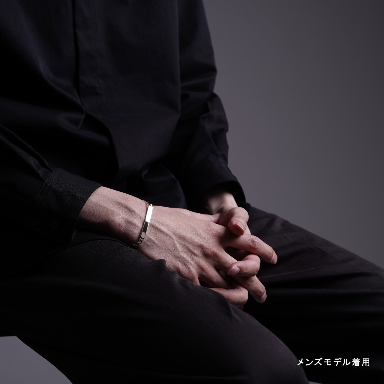 ブレスレット ID BRACERET M 9K ゴールド シルバー925 22AW023G