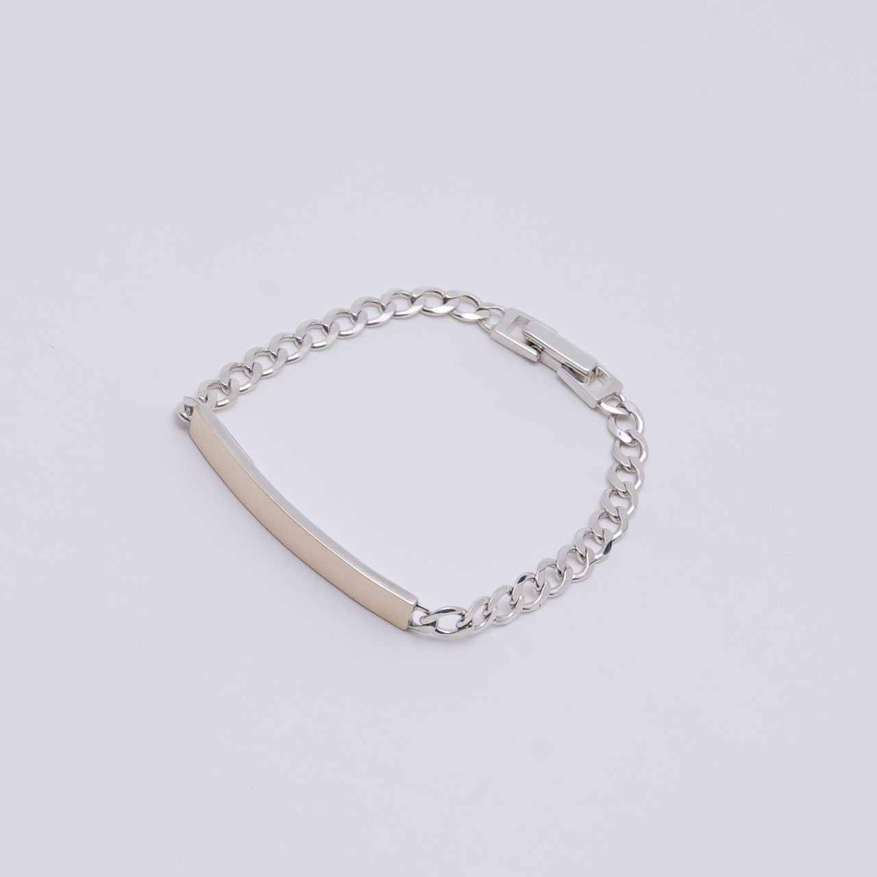 ブレスレット ID BRACERET M 9K ゴールド シルバー925 22AW023G