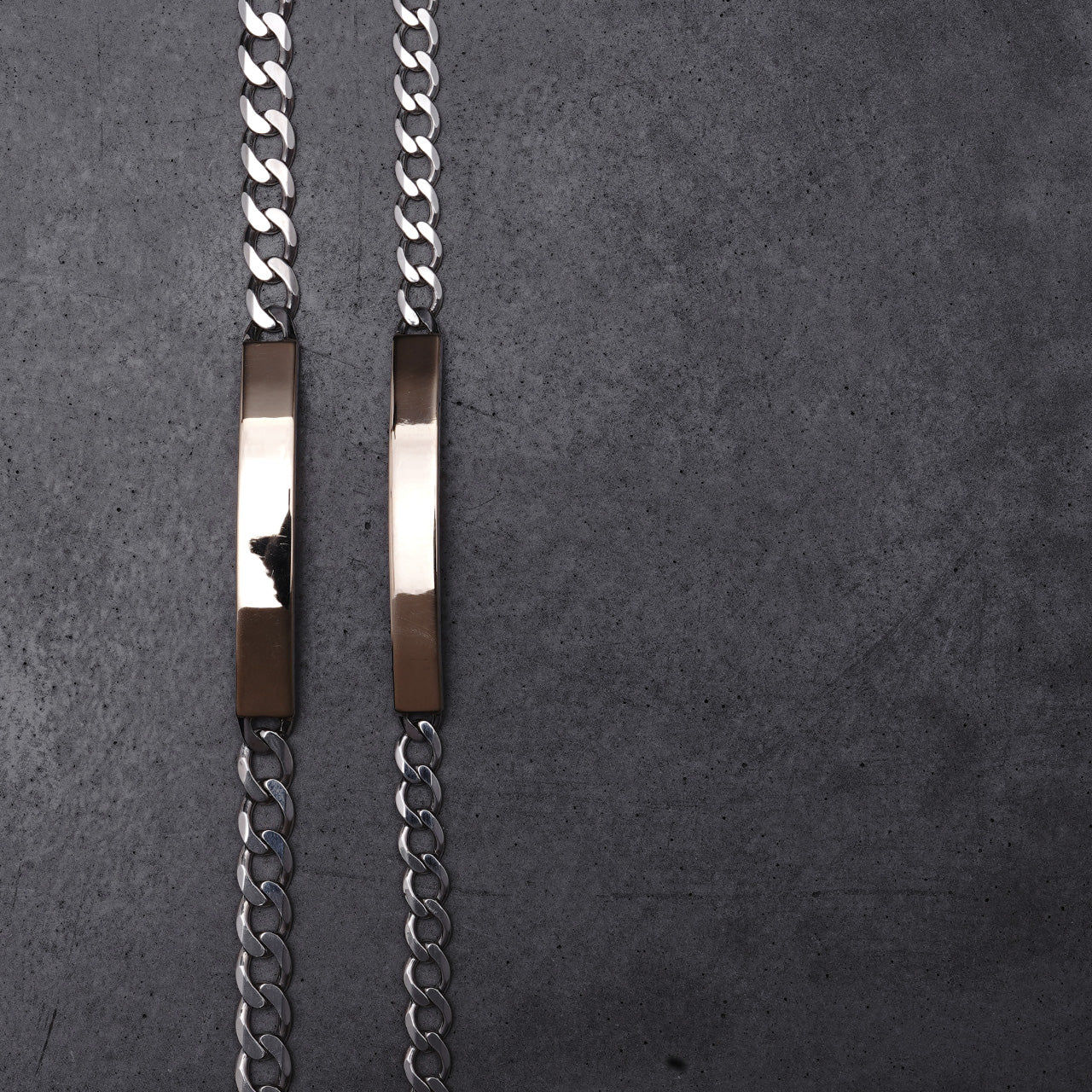 ブレスレット ID BRACERET M 9K ゴールド シルバー925 22AW023G