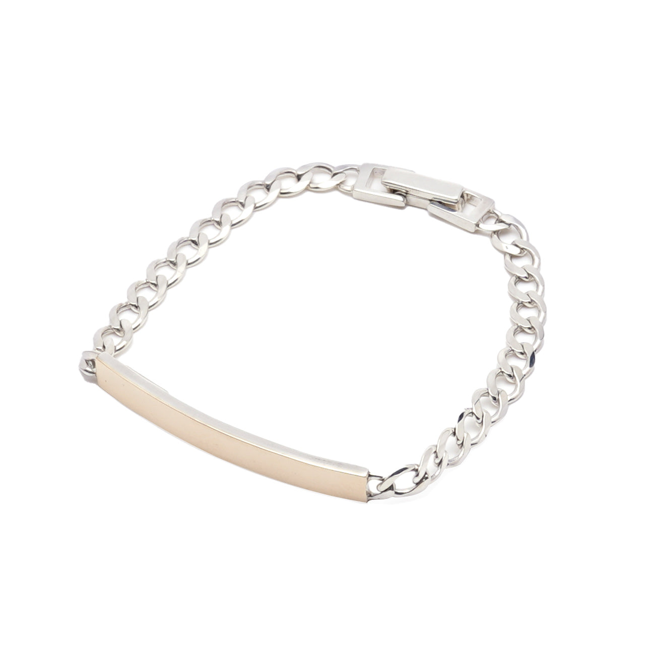 ブレスレット ID BRACERET L 9K ゴールド シルバー925 アクセサリー 22AW023G